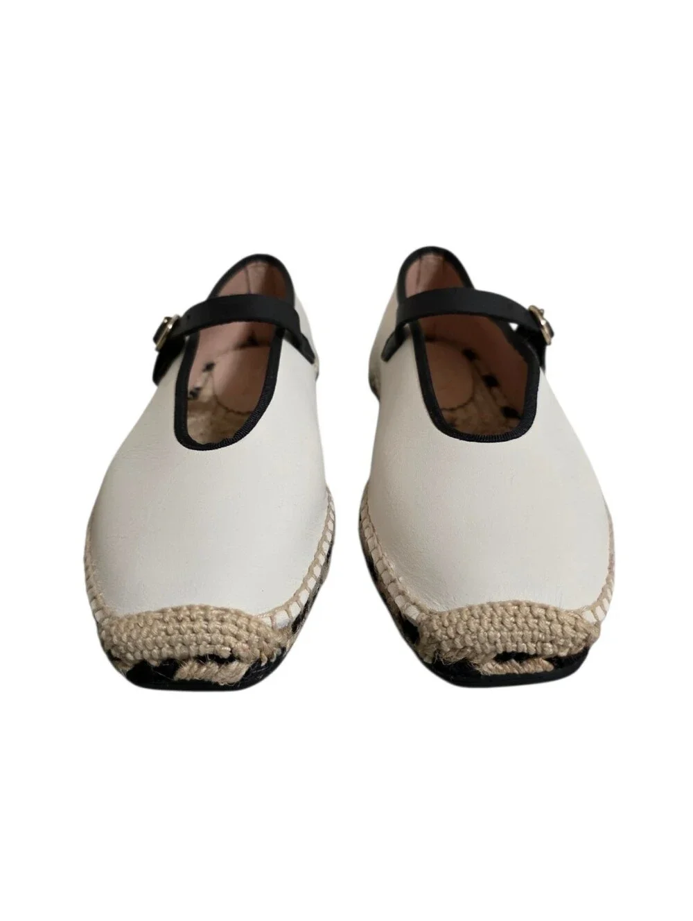 J. Crew Mary Jane Espadrilles in White Size 6